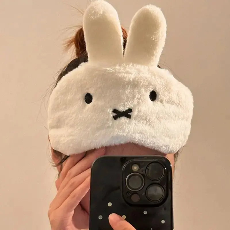 Miffy Kawaii Light Blocking Eye Mask Sleep Nap Relieve Fatigue Cute Gift Toy