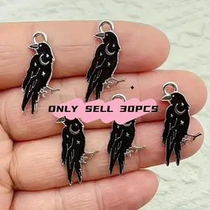 Gothic Skull Crown Enamel Pendants, Animal Pendant, DIY Jewelry Making Alloy Charms, Perfect for Earrings Necklaces Bracelets Keychains, Unique Gift