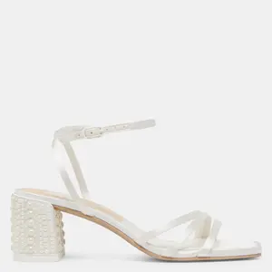 Dolce Vita Ysabel Pearl Heels True White Satin