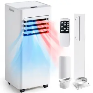 Aoxun 10000 BTU 5-in-1 Portable Air Conditioner with Heater, Cools & Heats Up to 300 Sq.Ft, Quiet AC Unit with Remote, Sleep Mode, Dehumidifier & Fan for Bedroom, Office