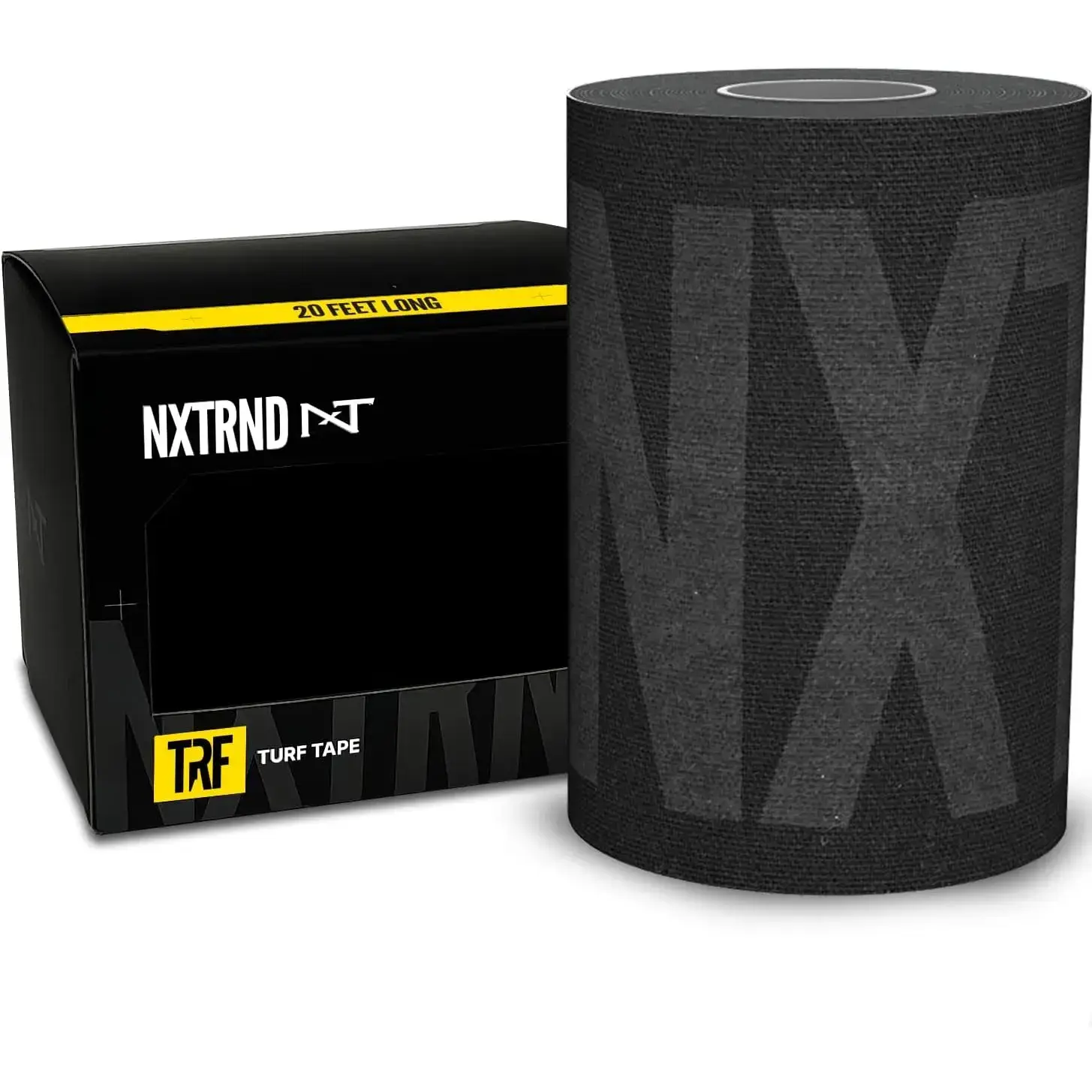 Extra Wide Turf Tape for Football Players, 4 in x 20 ft Black Athletic Tape, Ultra Sticky & Breathable Wrap for Turf Burn Protection, NCAA & NFHS Compliant, Elastic Sports Tape