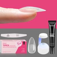 224Pcs Medium Almond Nail Tips Kit