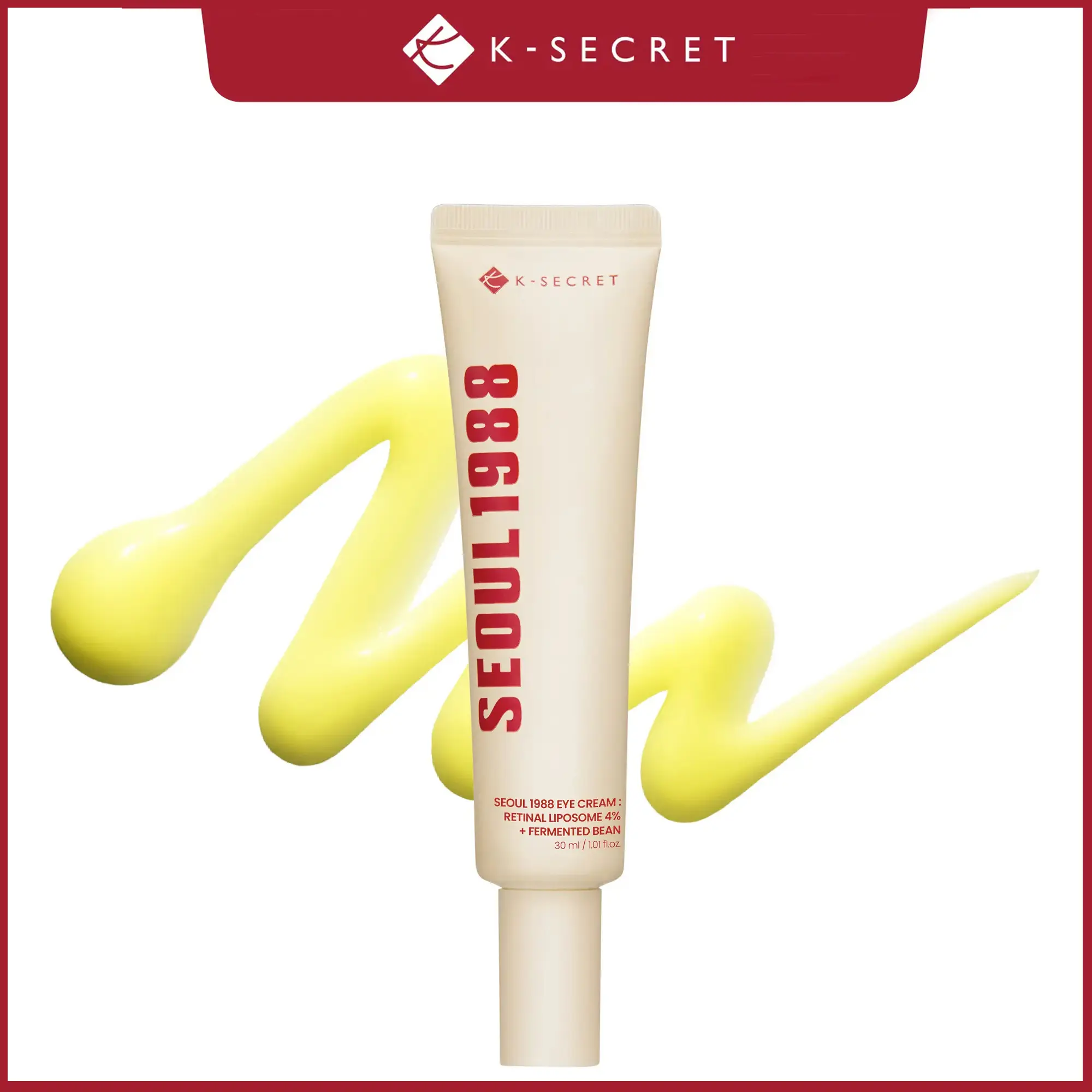 [KSECRET] SEOUL 1988 Retinal Eye Cream – Formulated with Advanced Retinal Liposome 4% | Intensive Eye Care for Dark Circles, Fine Lines & Under-Eye Bags | Korean Skincare