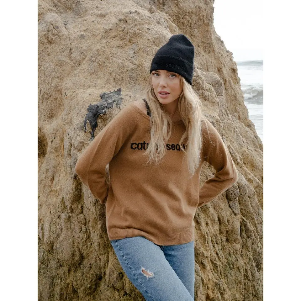 the black cashmere beanie