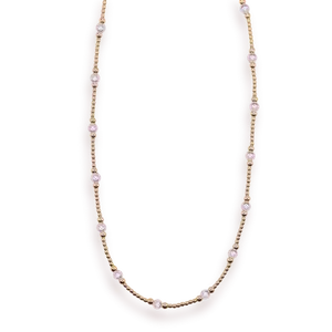Dainty Sutton Necklace Pearl in Gold