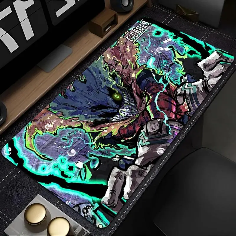 Midoriya Izuku My Hero Academia Anime Mousepad Pc Gamer Cabinet Keyboard Desk Mat Office Accessories Large Mouse Pads 900x400cm
