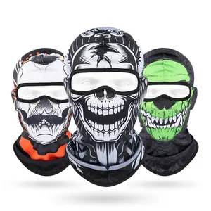 Halloween Breathable Pattern Bandana Scream-Inspired Ghost Horror UV Protection Full Face Tactical Elastic  Balaclava Motorcycle Mask half face cat ski mask Evil Skull Latex Horror Mask Cool Skull & Ghost Motorcycle Mask 3D Printed Full Face Cooling Mask