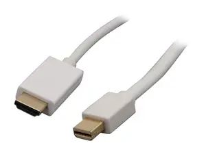 Nippon Labs MINIDP-HDMI-15 15 ft. Mini DP DisplayPort Male to HDMI Male Adapter Cable, White