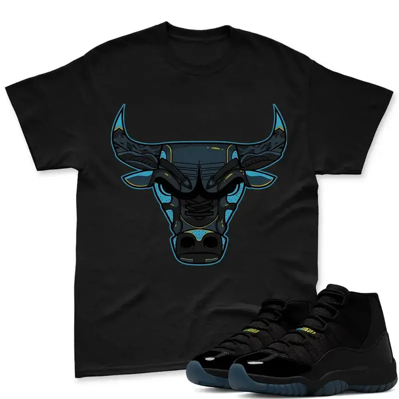 AJ 11 Gamma Match T Shirt, Bull Sneaker Graphic Tee, 90s Hip Hop Tee, Gift For Women and Man Unisex T-Shirt, Cozy Gift Graphic Shirt Menswear Unisex