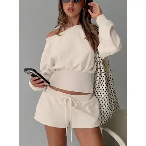 Cassey Off Shoulder Slouchy Jumper Cream