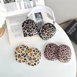 Ins Leopard Pattern Suitable for Apple AirPods Max Bluetooth Earphone Cover Apple Headwear Silicone Cover Trendy Protection Headset