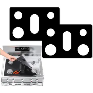 Stove Top Covers for Gas Burners  Stove Top Protector, Non-Stick Gas Stove Bunner Liners Compatible with  Gas Stove, Washable Stove Protector Keep Stove Clean - 2 Pack
