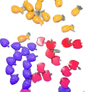Epoxy Fruit Flowers and Bears - Colorful Decorative Pieces for Crafting and DIY Projects