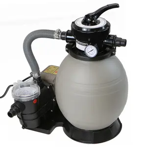 2640 GPH Self Priming 13" Sand Filter Swimming Pool Pump with Timer for Above Ground Pools 10,000 Gallons Capacity