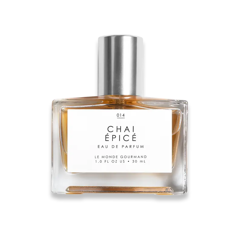 Le Monde Gourmand Chai Épicé Eau de Parfum 30mL | Sweet + Spicy Perfume with Violet Fig, Muguet Musk + Blonde Woods