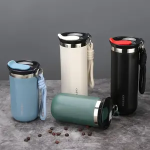 Double Layer Stainless Steel Vacuum Coffee Cup, Reusable Insulated Travel Mug, Non-Slip Portable Design, Durable Thermal Bottle