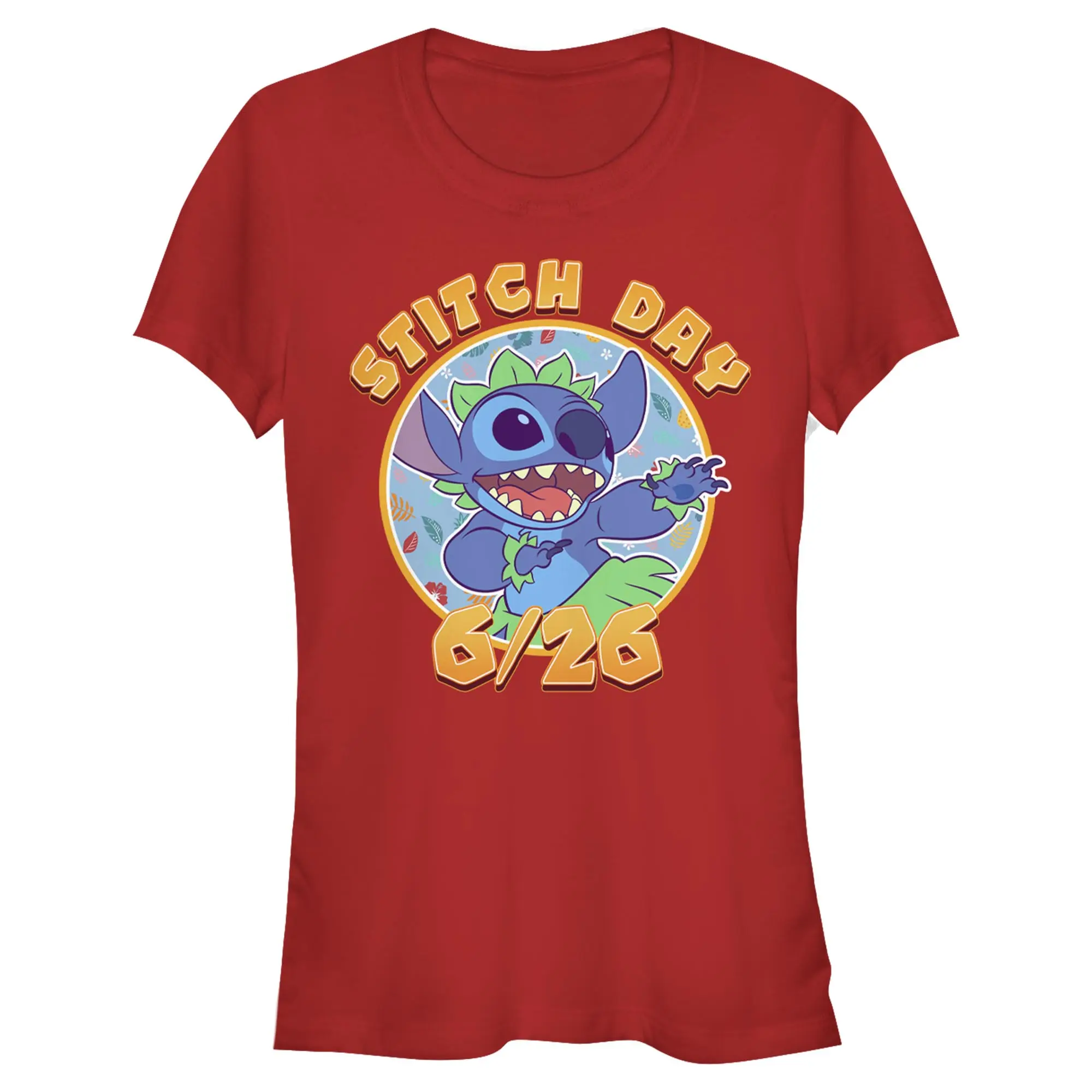 Juniors Womens Lilo & Stitch 626 Anniversary Day T Shirt