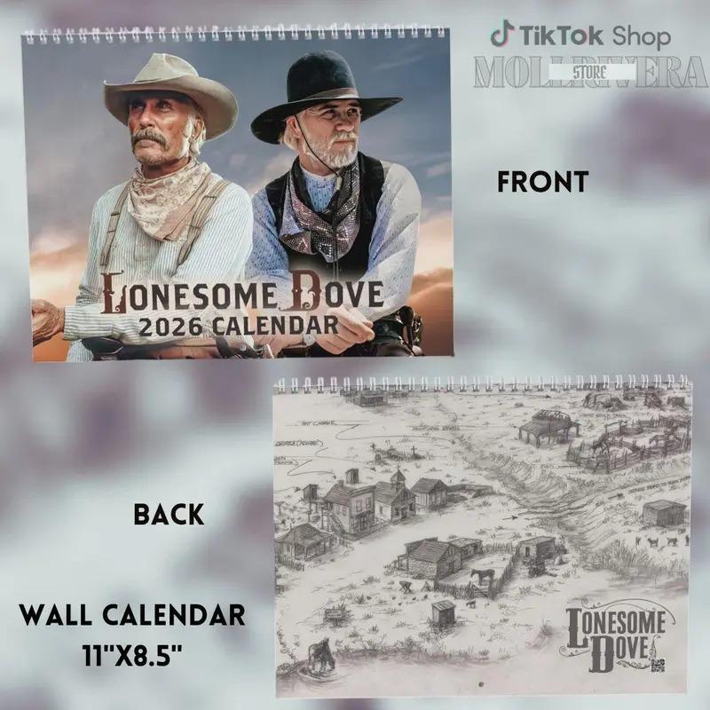 Best Line Of Woodrow and Gus Quotes 2026 Wall Calendar, Lonesome Dove Movie Desktop Calendar, Funny Western Movie Calendar, Cowboy Movie Merch, Wall Decor, Home Decoration, Christmas Holiday Gift, New Year Present.