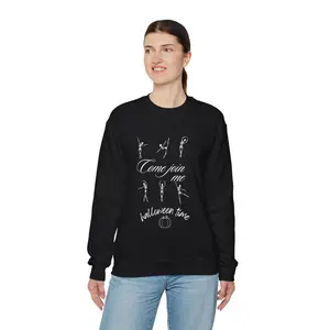 Spooky Skeleton Dance Sweatshirt, Halloween Graphic Shirt, Scary Bones Crewneck Jumper, Skeleton Halloween Costume, Horror Dance Party Top