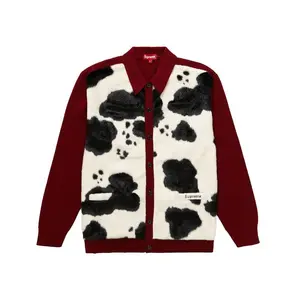 Supreme Cow Print Cardigan Red (men) by StockX