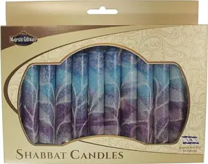 Blue Shabbat Candles Fantasy