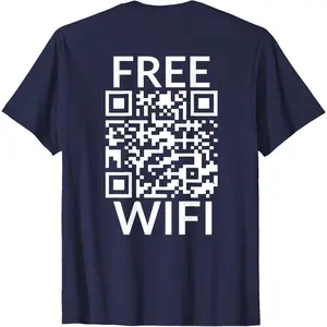 Funny Scan Free Wifi Trump Dancing Prank QR President Trump T-Shirt 2A8G5