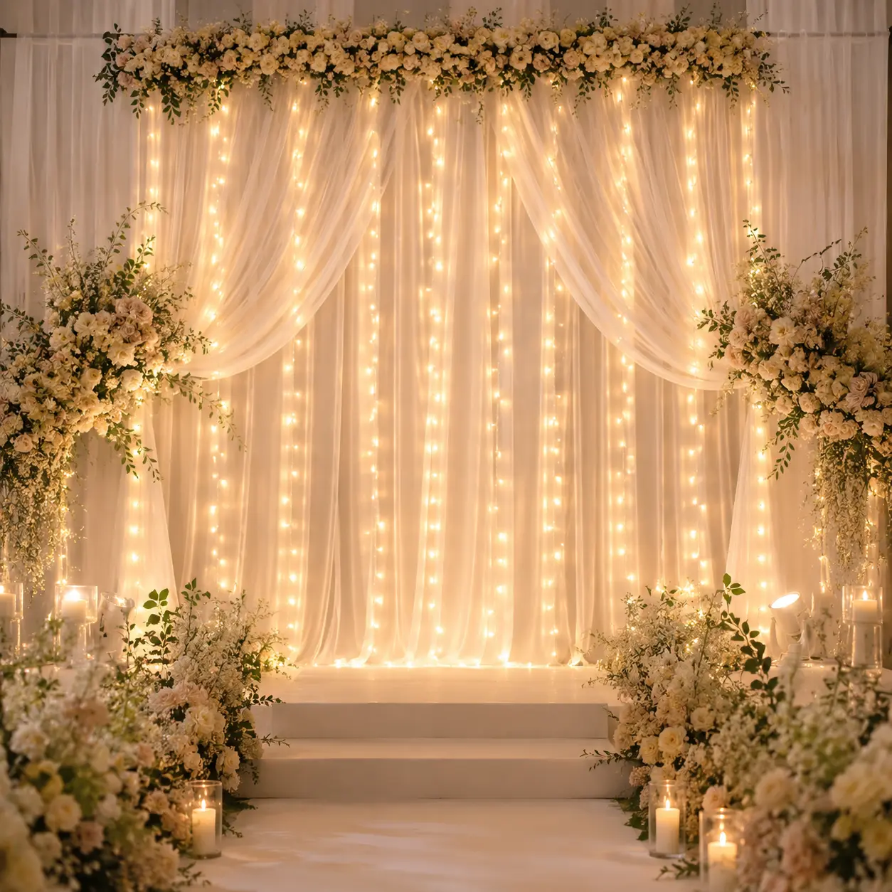 LED Curtain Lights, 300LED 8 Modes Fairy String Lights with Remote, Waterproof Window Lights for Bedroom, Party, Wedding, Christmas Decor