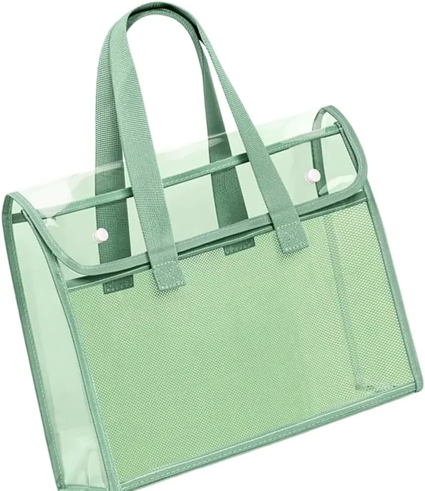 Waterproof Clear Purse Transparent Bag，Bag with Handles for Men and Women for Concerts, Game Days, Outdoor Events