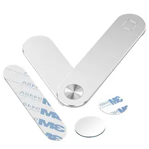 Laptop Phone Holder, Adjustable Laptop Side Mount Clip, Magnetic Laptop Monitor Mount, Computer Laptop Cellphone Stand Foldable Aluminum Expansion Bracket Tablet Clip for Dual Screen Does not apply