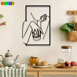 1pc Art Deco Hands Metal Wall Art, Stylized Hands wall Scupltures Mural, Artistic Metalwork, Intricate Craftsmanship, Perfect for Anniversary, Housewarming Decor, Perfect for Living Room Studio Bedroom Decor, Ideal Gift for Art Deco Enthusiasts.