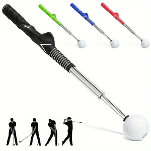 Golf Swing Trainer Aid, Lightweight Durable Adjustable Golf Training Device with Sound Feedback, Ergonomic Grip, Ideal for Beginners & Golfers
