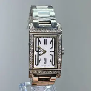 Bvlgari Vintage Automatic Steel 26x36mm White Dial Diamond 21182341