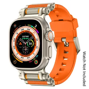Mechanical Rotating Wheel Compatibility with 42-49mm Apple Watches – Perfectly fits Apple Watch Ultra 3/2/1/SE, Series 11/10/9/8/7/6/5/4/3/2/1.Quick-release pins allow easy installation and removal without extra tools. 【Watch Not Included】