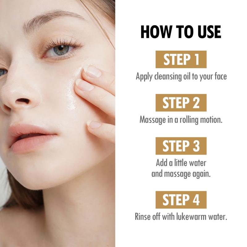 VEGREEN Rice Daily Moisture Pore Cleanser Oil – Oil Cleanser for Face & Makeup Removal, Deep Pore Control & Hydrating Korean Cleansing Oil for Oily & Sensitive Skin, 7-Plant Oil Complex - 5.07 fl oz