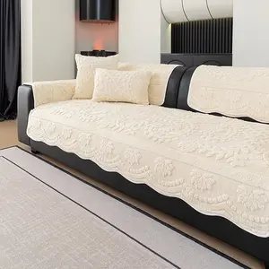Soft Cotton Velvet Sofa Cushion, Skin-Friendly Non-Irritating, Child-Safe, Durable Anti-Scratch, Multi-Scene Home Decor, Easy Cleanable, Durable Cushions, Dustproof Couch Pad