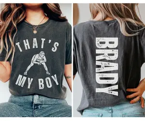 Custom That's My Boy Wrestling Mom Shirt, Personalized Gift for Mom, Cute Wrestling Mom Sweatshirt, Wrestling Mom Shirt