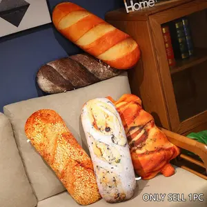 Realistic Bread Plush Toy - Soft Stuffed Pillow, Adorable Food-Themed Decor, Cozy Birthday Gift for Kids & Adults, Soft Cuddly Gift, Unique Home Accent, Living Room, Bedroom Cushion, Mother's Day Gift