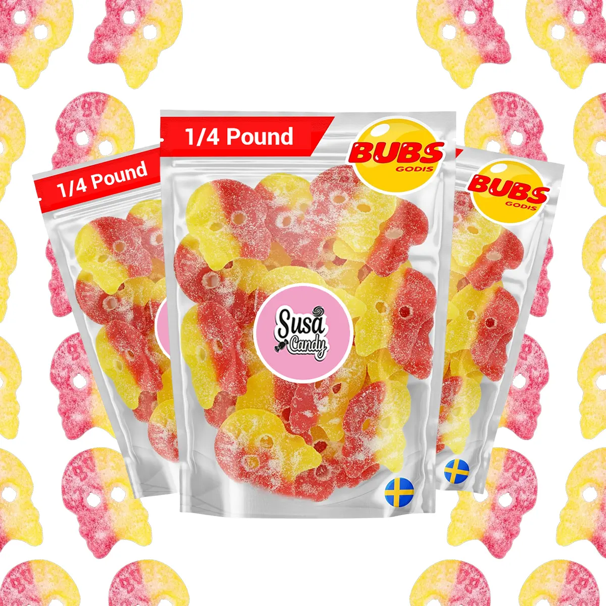 Bubs Giant Sour Skulls