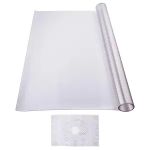 VEVOR Plastic Table Cover, 24 x 48 Inch 1.5 mm Thick Frosted Table Protector, Rectangle PVC Desk Mat, Waterproof & Easy Cleaning Desk Pad Tablecloth, for Office Dresser Dining Room Table Night Stand