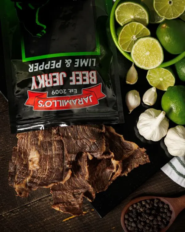 Lime & Pepper Flavored Dried Beef Jerky Snack