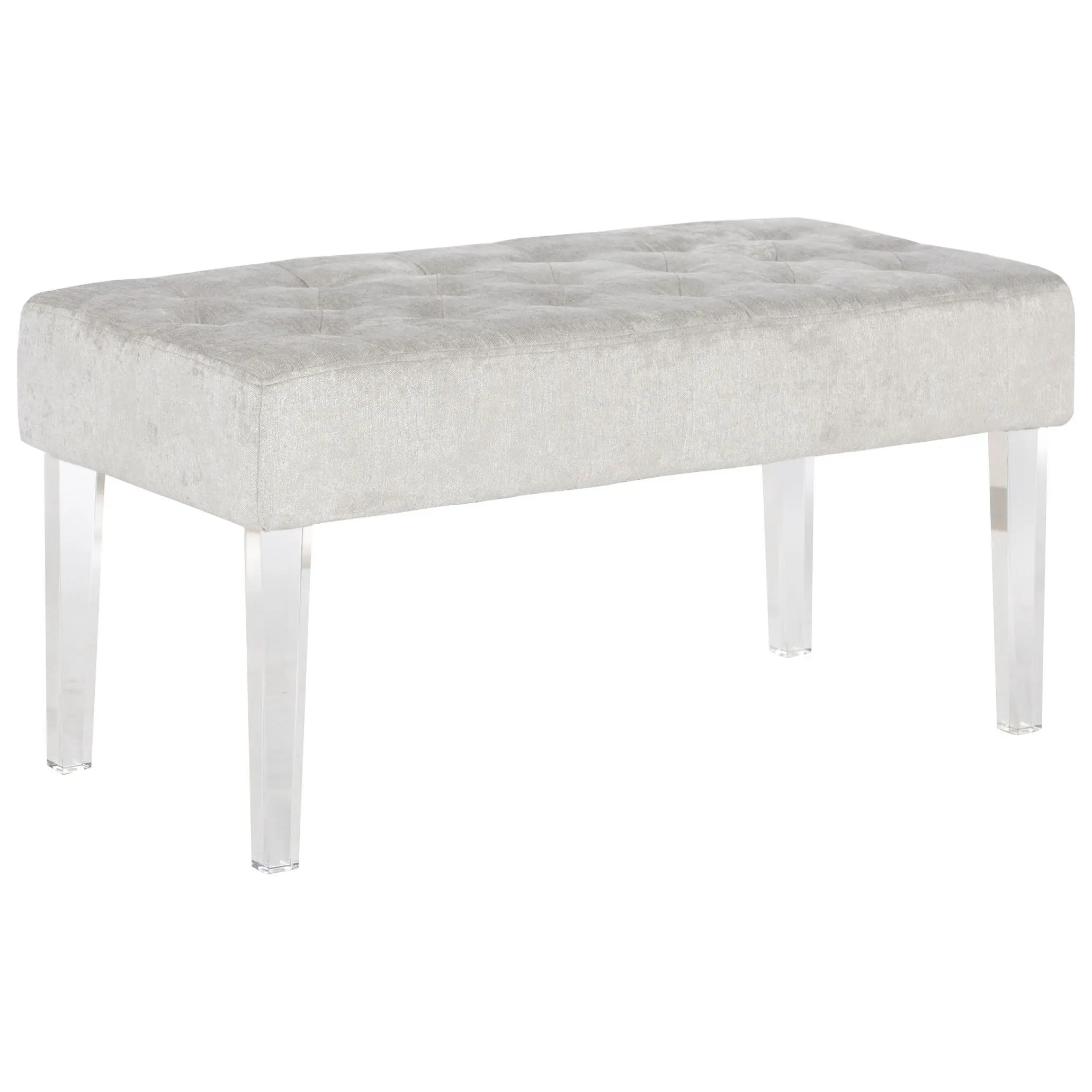 Linon Home Abbey Acrylic Leg Bench