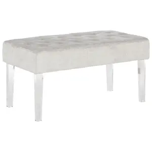Linon Home Abbey Acrylic Leg Bench