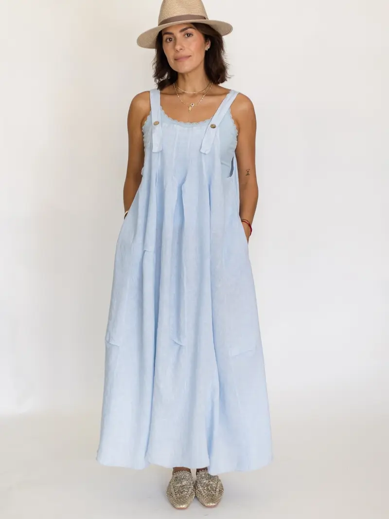 nicholas the label makenna linen corset midi-dress MAKENNA DRESS