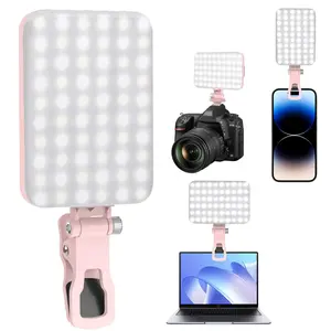 Portable Phone Selfie Light, USB Rechargeable LED Selfie Fill Light Clip, Selfie Panel Light, Suitable for Phone, Tablet & Laptop, Photography Accessories (1 Count)