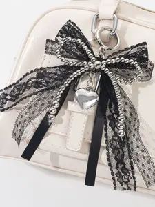 Niche luxury exquisite pendants, personalized lace beaded design, sweet fashion and versatile to adapt to all kinds of bags,simple classic design  suitable for daily bag matching, shopping and dating gifts, Bag Charms