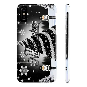 White Nutcracker iPhone Case, Christmas Phone Cover, Holiday Phone Protector, Festive Nutcracker Slim Case, Phone Accessory