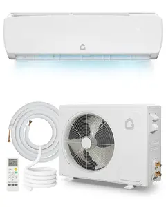 Garvee 9000 BTU Mini Split AC w/Remote Control19 SEER2 Cools Up to 450 Sq. Ft,Ductless Inverter Mini Split System w/0.75 Ton Heat Pump Pre-Charged & Installation Kit, Ultra-Quiet