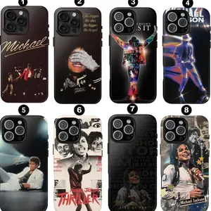 Michael Jackson Iconic Glove Tough Phone Case, Crystal Shockproof Drop Protection Cover for Legendary Singer Fans, Heavy Duty Protective Case Suitable for iPhone 17/16/15/14/13/12/11 Pro Max/Plusand Samsung Galaxy S23-25,