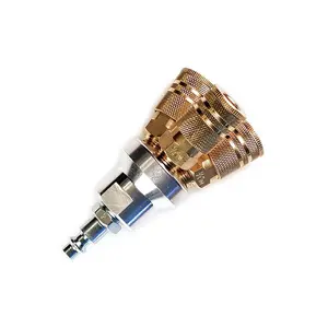 Primefit M1401-5 0.25 x 0.37 in. 3-Way Round Manifold with 3 Couplers, Plug