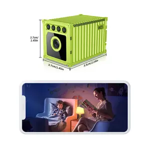 2K Dual-Band WiFi Window Camera, No-Drill Glass Mount, Clear Outdoor View, Color Night Vision, Easy Setup, Compact Indoor Camera for Home & Apartment, Smart Recording Device with 32GB Memory Card